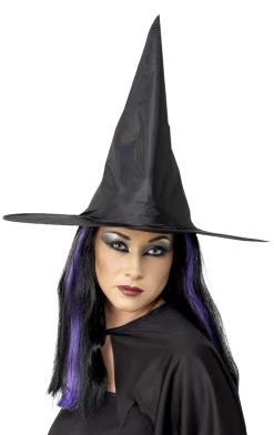 Smiffys Nylon Witch Hat Accessory Halloween