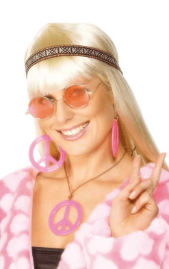 Smiffys All Decades /Era Costumes Feeling Groovy Hippie Accessory Set