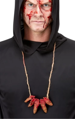 Smiffys Severed Finger Halloween Necklace