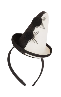 Bristol Novelty Monochrome Clown Hat Headband