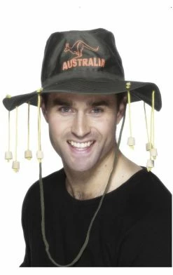 Smiffys Australian Hat With Corks Accessory Around The World