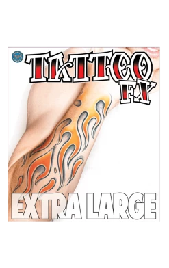 Tinsley Transfers Fireman & Firewoman Flames Tattoo Accessory