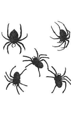 Amscan Halloween Glitter Spider Decorations