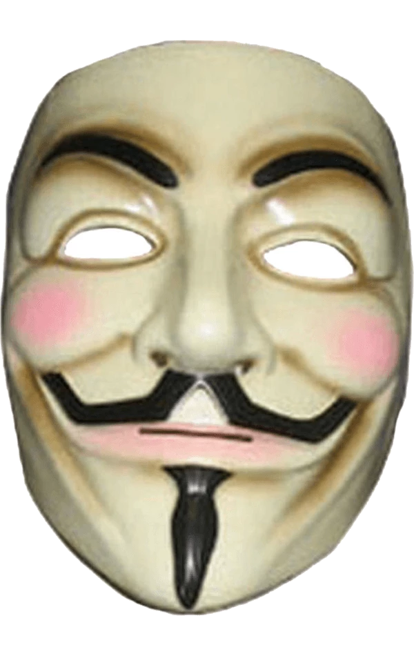 Rubies V For Vendetta Facepiece British / UK 1 Rubies V For Vendetta Facepiece British / UK