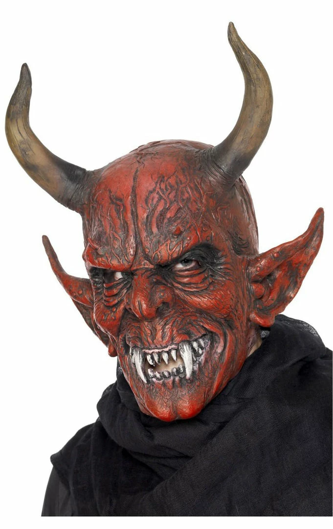 Smiffys Halloween Devil Demon Facepiece 1 Smiffys Halloween Devil Demon Facepiece