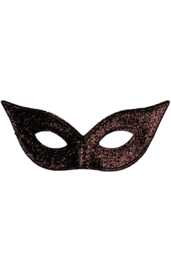 Generic Black Pointed Glitter Facepiece