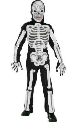 Rubies Kids Facepieceed Skeleton Costume