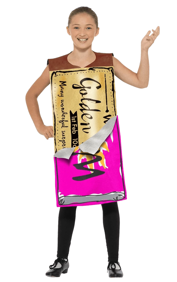 Smiffys Kids Winning Wonka Bar Costume Book Characters 1 Smiffys Kids Winning Wonka Bar Costume Book Characters
