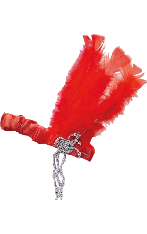 Palmer Flapper Headband Red Accessory All Decades /Era Costumes 1 Palmer Flapper Headband Red Accessory All Decades /Era Costumes