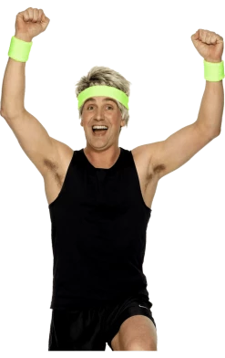 Smiffys Novelty Sweatbands Green Accessory