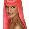 Smiffys Glamourama Wig Neon Pink