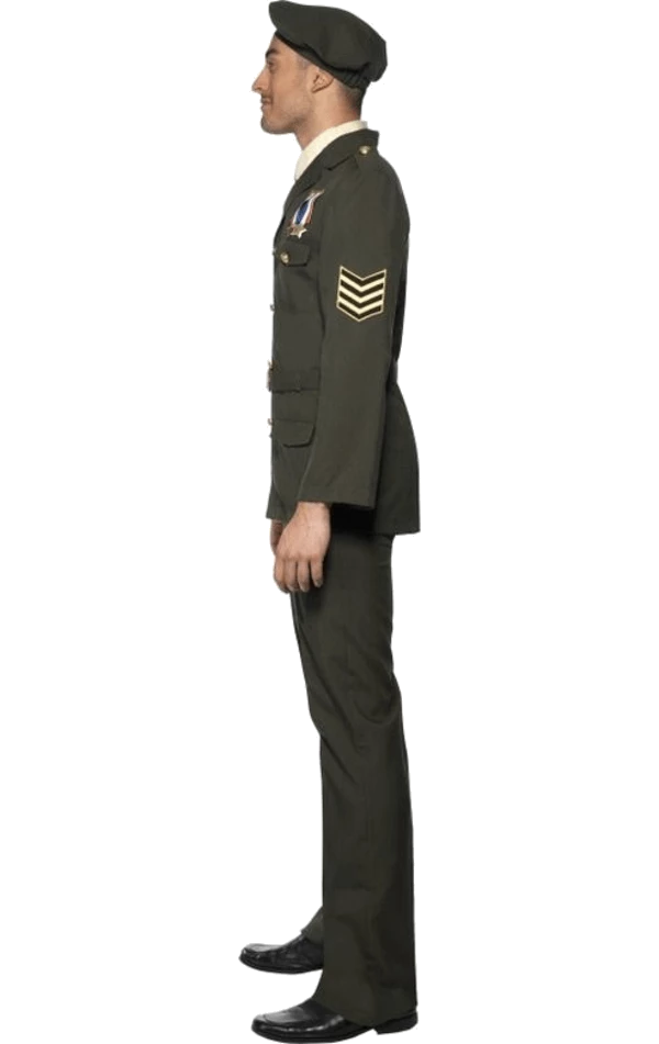 Smiffys American / USA Mens Wartime Military Officer Costume 2 Smiffys American / USA Mens Wartime Military Officer Costume