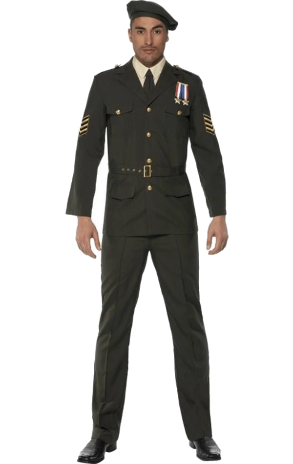 Smiffys American / USA Mens Wartime Military Officer Costume 1 Smiffys American / USA Mens Wartime Military Officer Costume
