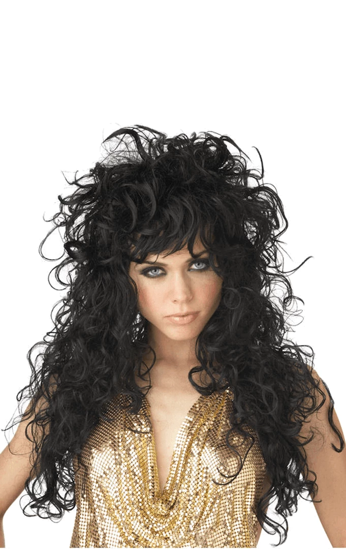California Costumes 70s Wild Black Wig 1980's 1 California Costumes 70s Wild Black Wig 1980's