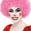 Bristol Novelty Pink Clown Afro Wig