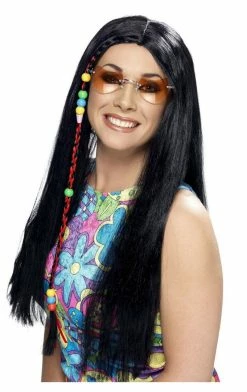 Smiffys Hippie Braided Black Wig
