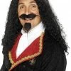 Smiffys King Charles Musketeer Black Wig Movies