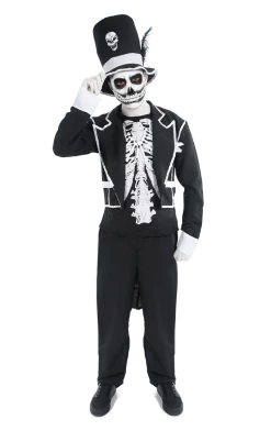 Orion Costumes Movies Mens Dapper Skeleton Costume