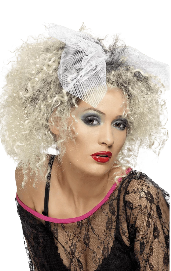 Smiffys 80s Wild Madonna Light Blonde Wig Music & Pop/Rock Stars 1 Smiffys 80s Wild Madonna Light Blonde Wig Music & Pop/Rock Stars