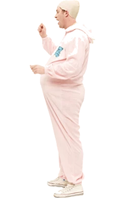 Orion Costumes Adult Pink Babygrow Costume