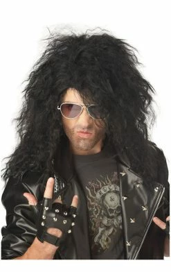 California Costumes Black Heavy Metal Rocker Wig Music & Pop/Rock Stars