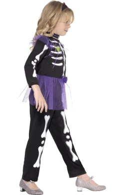 Smiffys Halloween Child Skellie Punk Girl Costume
