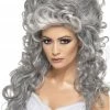 Smiffys Medea Witch Beehive Grey Wig Halloween