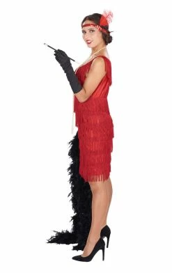 Orion Costumes Adult 1920s Red Flapper Costume Costumes Under £20