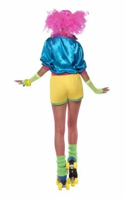 Smiffys Womens 80s Roller Disco Girl Costume