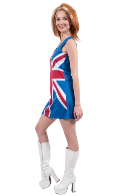 Orion Costumes Around The World Womens Union Jack Spice Girl Costume