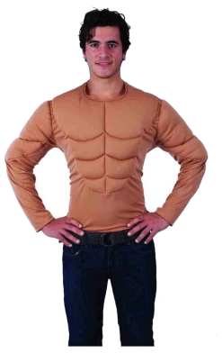Orion Costumes Adult Printed Muscle Chest Top Novelty