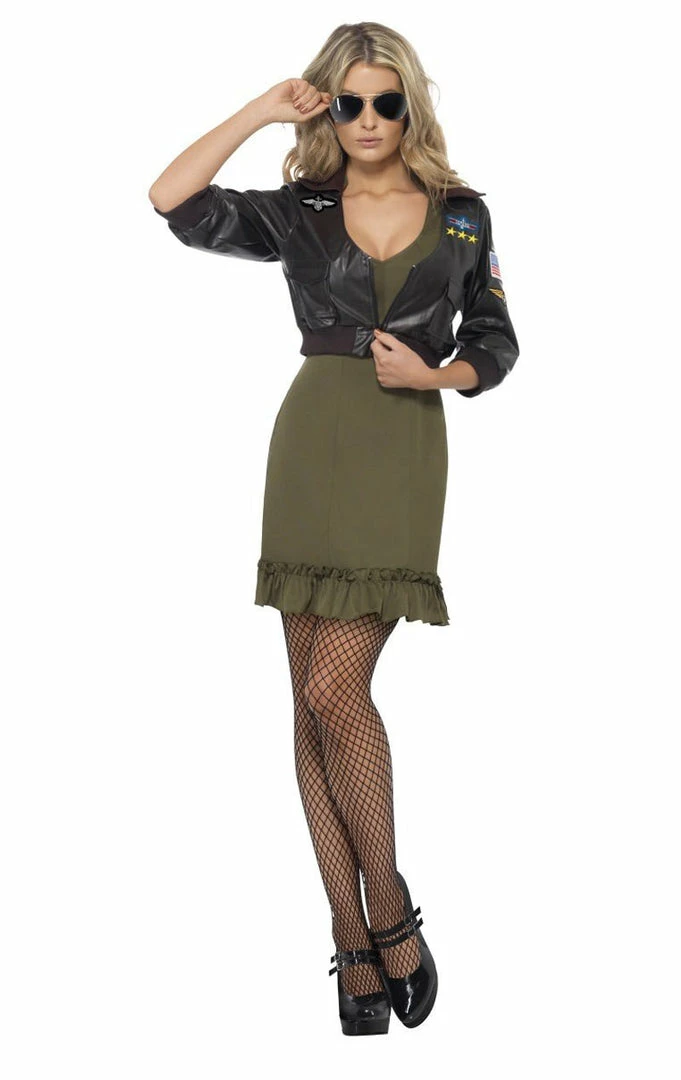 Smiffys Top Gun Diva Costume Military 1 Smiffys Top Gun Diva Costume Military