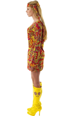 Orion Costumes Ladies 60s Hippie Costume Costumes Under £20