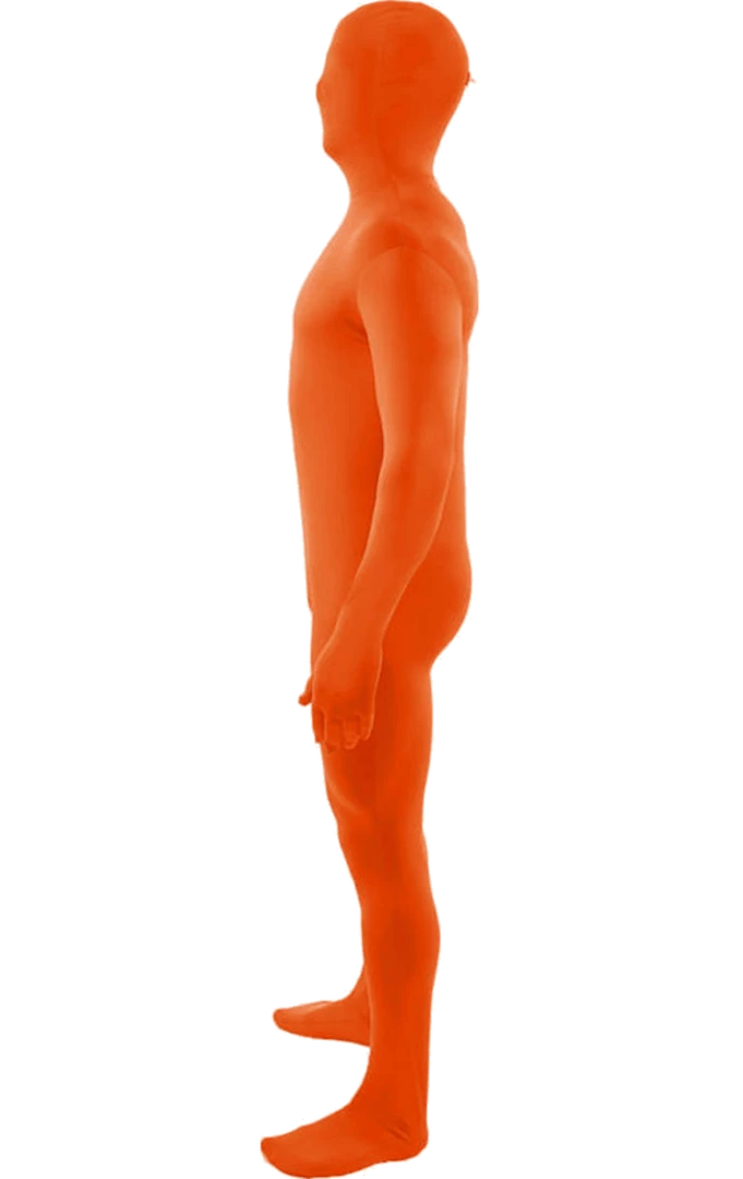 Orion Costumes Novelty Adult Second Skin Suit Orange 2 Orion Costumes Novelty Adult Second Skin Suit Orange