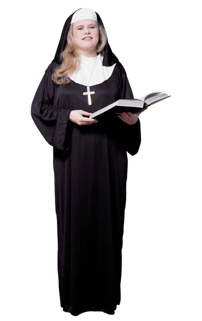Morris Costumes Womens Nun Plus Size Costume Novelty 1 Morris Costumes Womens Nun Plus Size Costume Novelty