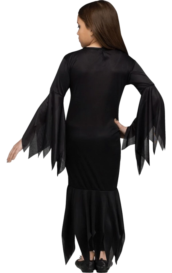 Palmer Kids Morticia Costume 2 Palmer Kids Morticia Costume