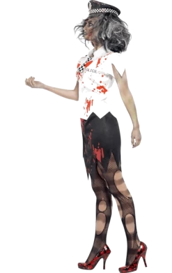 Smiffys Womens Zombie Police Lady Costume