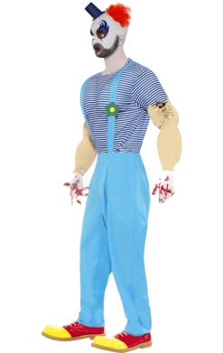 Smiffys Mens Bubbles The Evil Clown Costume Circus