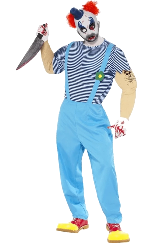 Smiffys Mens Bubbles The Evil Clown Costume Circus 1 Smiffys Mens Bubbles The Evil Clown Costume Circus
