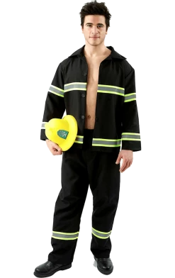 Orion Costumes Fireman & Firewoman Mens Hunky Fire Fighter Costume