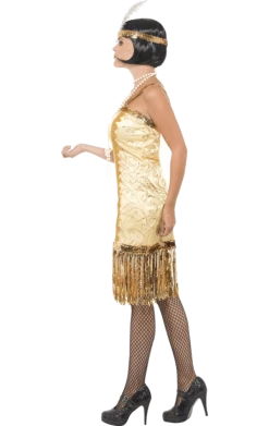 Smiffys Golden Flapper Costume