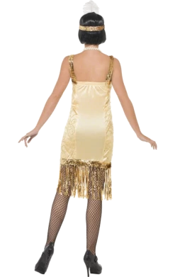 Smiffys Golden Flapper Costume