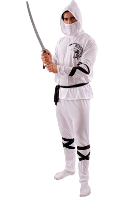 Orion Costumes Adult White Ninja Costume Costumes Under £20
