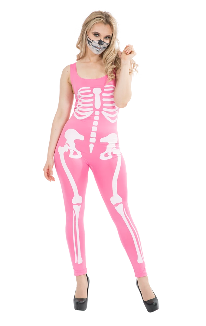 Orion Costumes Pink Skeleton Jumpsuit Halloween 1 Orion Costumes Pink Skeleton Jumpsuit Halloween