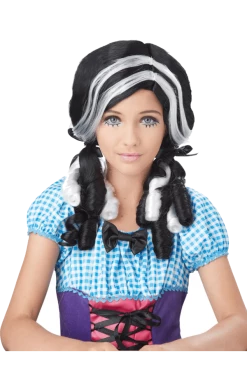 California Costumes Black & White Doll Curl Wig