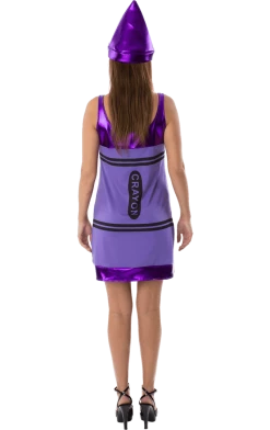 Orion Costumes Costumes Under £20 Womens Purple Crayon Dress Costume