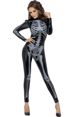 Smiffys Ladies Sexy Halloween Skeleton Costume