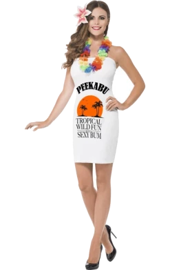 Smiffys Adult Peekabu Caribbean Fun Costume