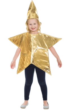 Orion Costumes Costumes Under £20 Kids Gold Star Christmas Costume