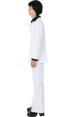 Orion Costumes Adult 1970s White Suit Costume